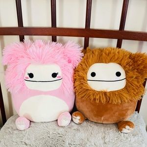 Benny and Brina the Bigfoot Squishmallow Bundle 8”